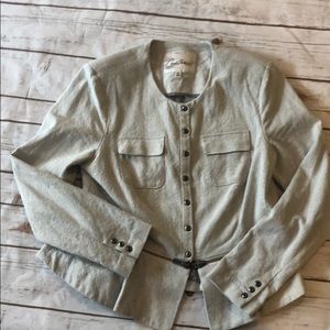 Ivory CAbi textured jacket/blazer